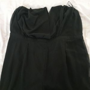 Forever21 Black sheer legged jumpsuit